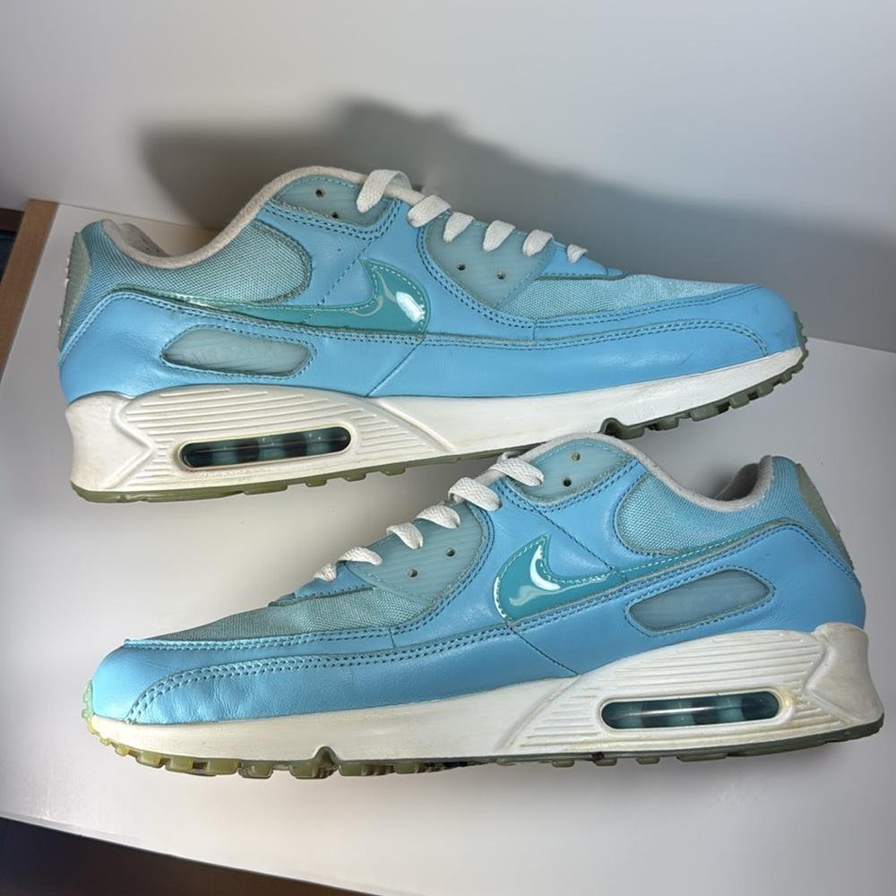 Nike Air Max 90 Ocean Bliss Blue Chill Men’s Size 13 Sneakers - Picture 6 of 12